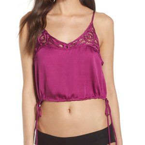 Free People Satin Crop Top